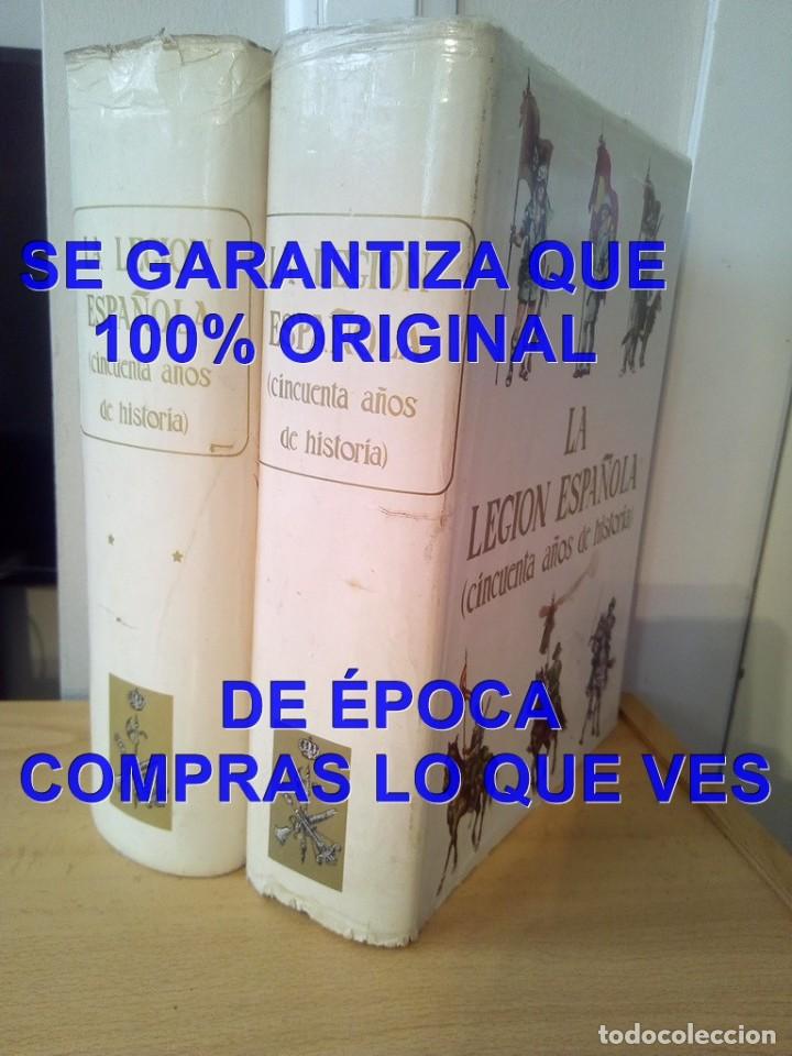 Militaria: LA LEGION ESPA&Ntilde;OLA CINCUENTA A&Ntilde;OS DE HISTORIA 1970 LAMINAS FOTOGRAFIAS MAPAS PLEGADOS U66