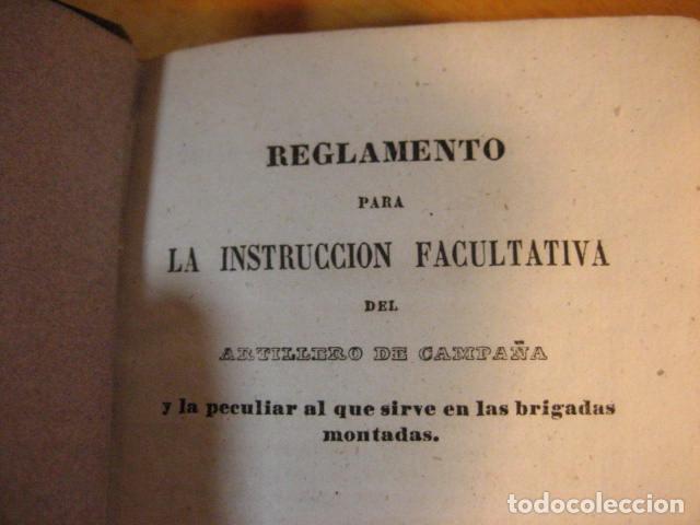 Militaria: REGLAMENTO DE ARTILLERIA 1844 EN LAS BRIGADAS DE MONTA&Ntilde;A