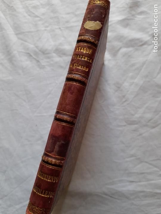 Militaria: Antiguo libro ATAQUE Y DEFENSA DE PLAZAS, H. MOLLIK. Barcelona, 1886