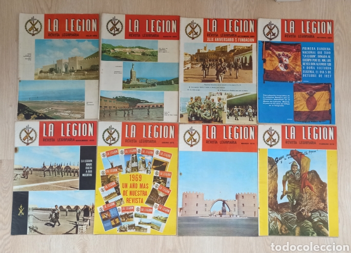 Military Antiques: REVISTA LEGIONARIA. LOTE 8 REVISTAS LA LEGION. A&ntilde;os 1969 y 1970