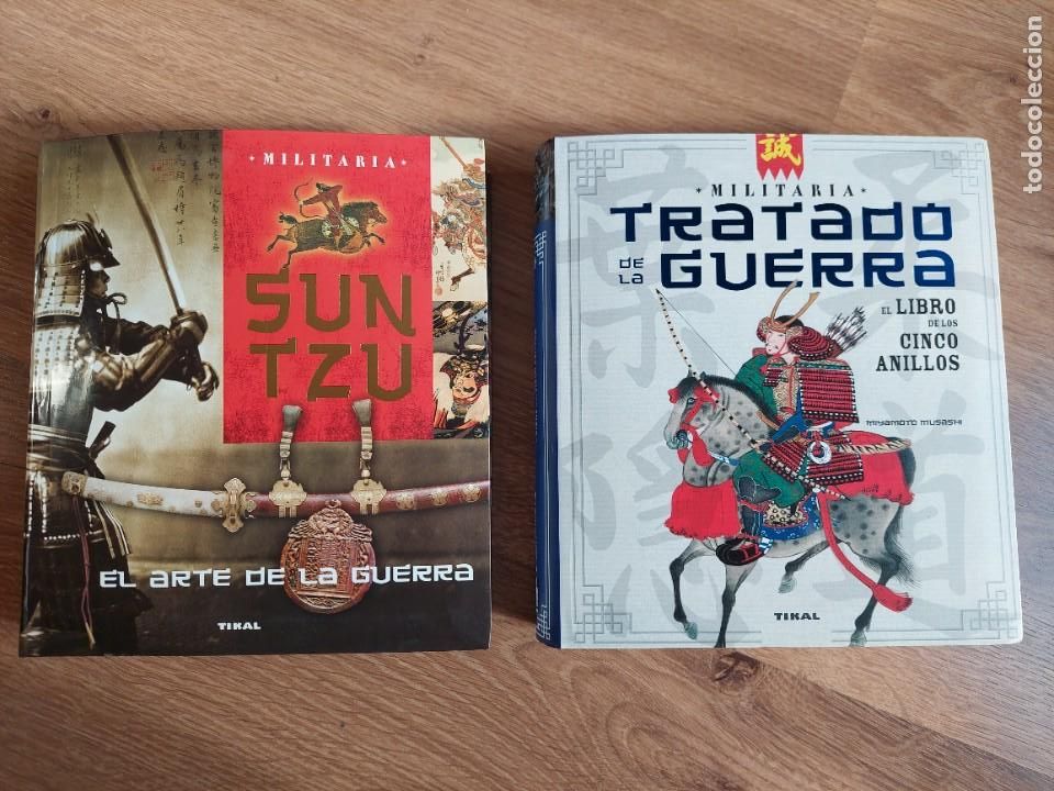 Militaria: EXCEPCIONAL LOTE DE LOS LIBROS EL ARTE DE LA GUERRA SUN TZU Y EL LIBRO DE LOS CINCO ANILLOS
