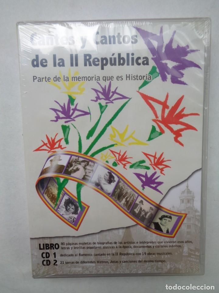 Militaria: GUERRA CIVIL: CANTES Y CANTOS DE LA REPUBLICA , LIBRO Y 2 CD . AYUNTAMIENTO DE SEVILLA. NUEVO