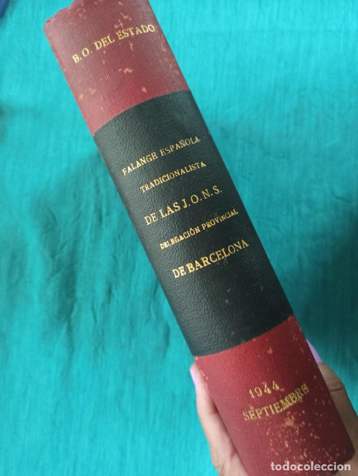 Militaria: Antiguo Boletin Oficial del Estado. BOE. Falange. Septiembre 1944.