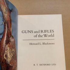 Militaria: HOWARD L. BLACKMORE: GUNS AND RIFLES OF THE WORLD / ARMAS / CAZA. Lote 363912231