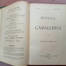 Militaria: ANTIGUO TOMO COMPLETO AÑO 1915 REVISTA DE CABALLERIA. ENERO-DICIEMBRE 1915.
