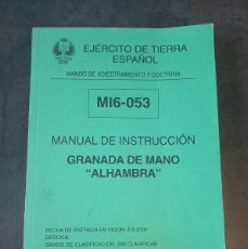 Militaria: MANUAL DE INSTRUCCIÓN GRANADA DE MANO ALHAMBRA. Lote 365134951