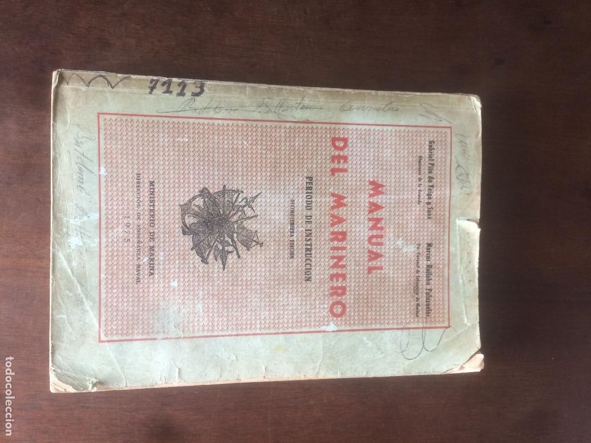 Militaria: 1975 MANUAL DEL MARINERO LAMINAS COLOR Illustrationes