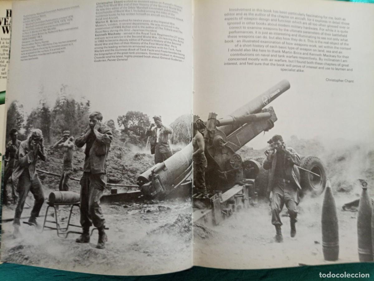 Militaria: Libro HOW WEAPONS WORK. Christopher CHANT. 1976. - Foto 3
