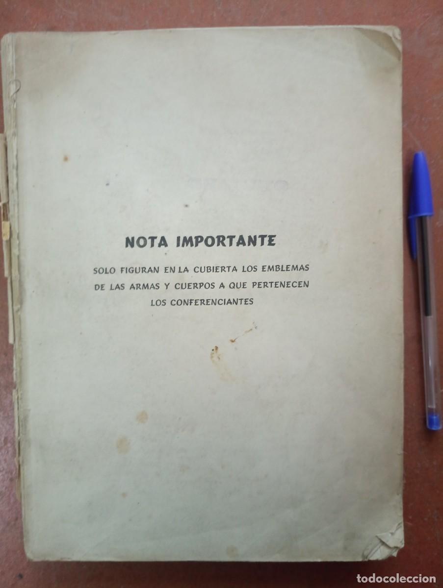 Militaria: Antiguo libro PRIMER CURSO DE CONFERENCIAS 1944. Madrid 1947.