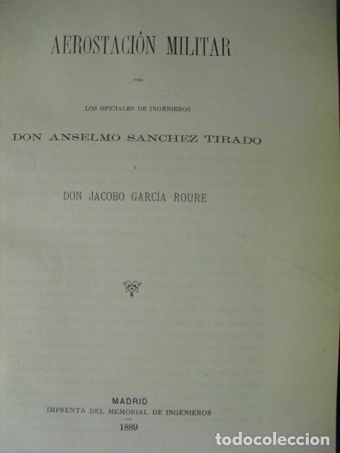 Militaria: 1889 AEROSTACION MILITAR TIRADO Y GARCIA ROURE