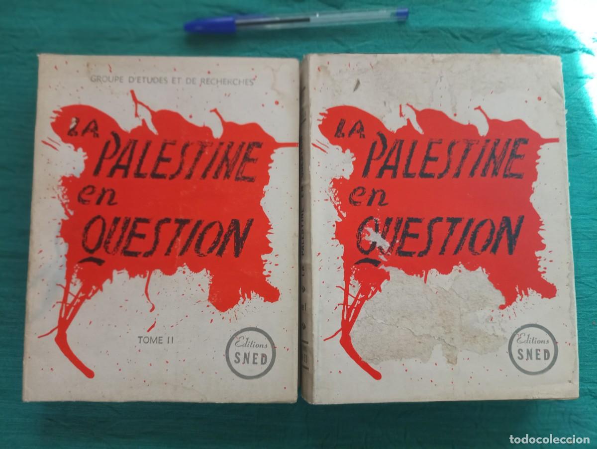 Militaria: Lote de 2 libros LA PALESTINE EN QUESTION. Tomo I - II. An Nasr-Presse. Constantine. palestina.