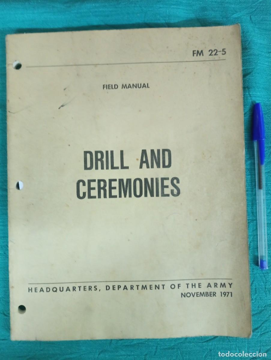 Militaria: Antiguo Manual de Estructuras y Ceremonias del Ej&eacute;rcito Americano 1971. Estados Unidos.