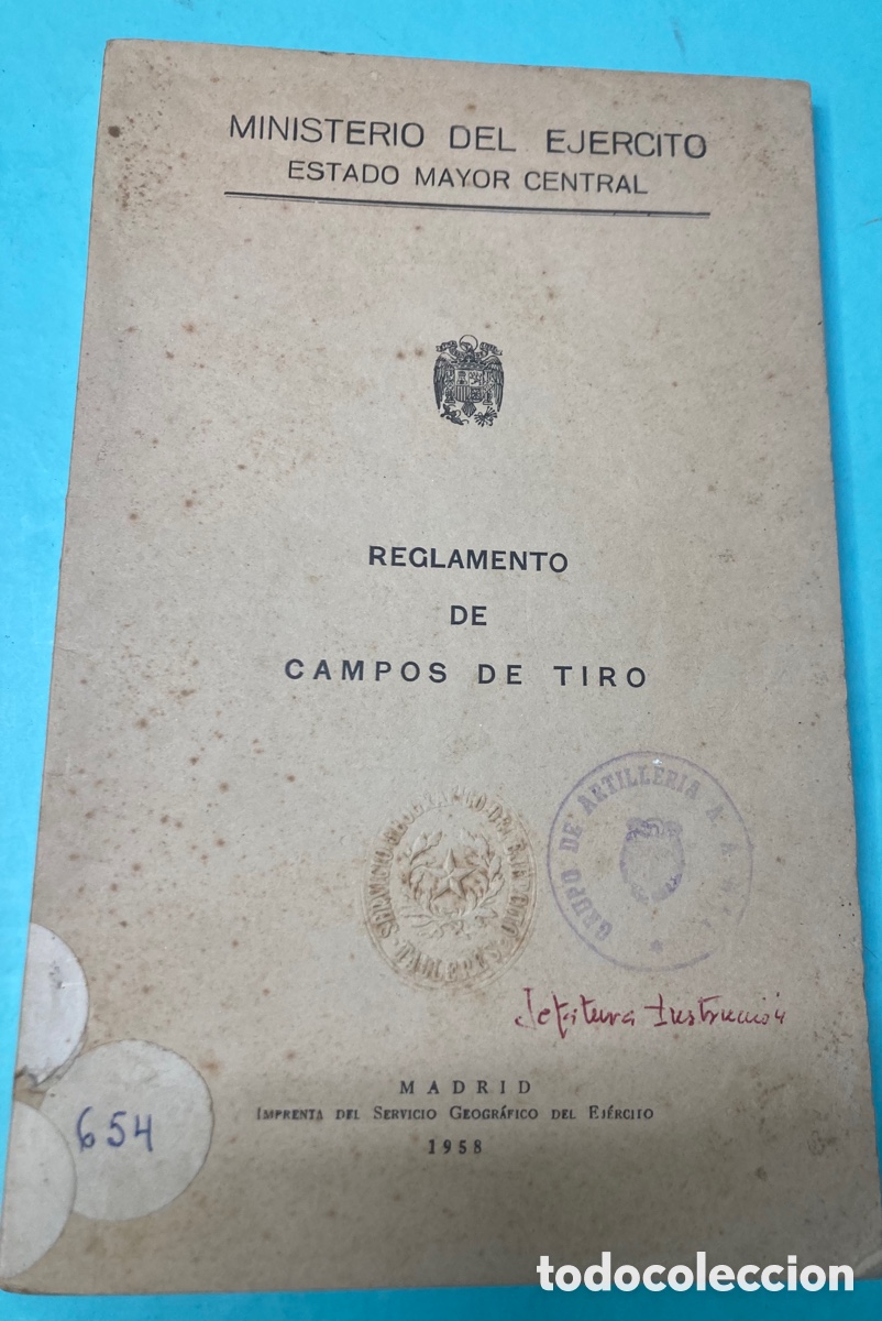 Militaria: Reglamento Campos de Tiro
