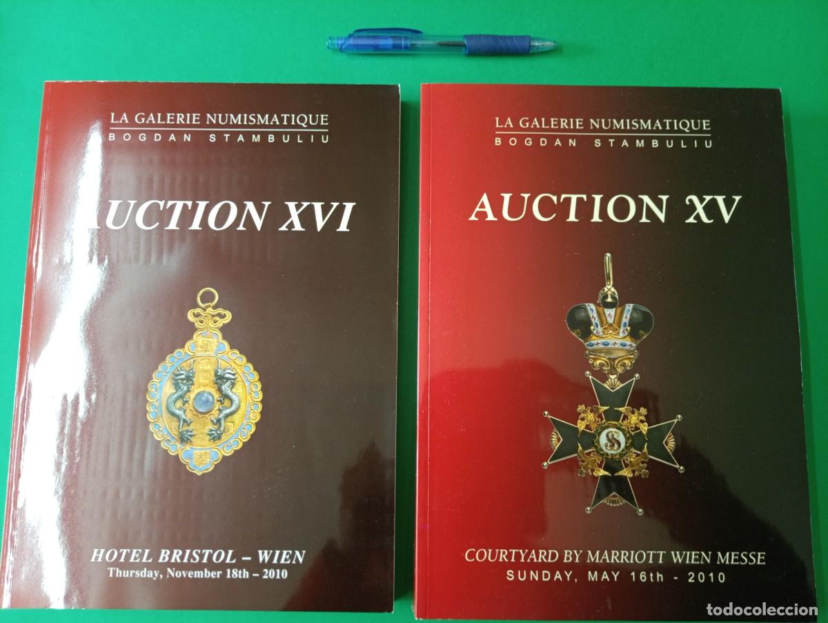 Militaria: Lote de 2 grandes Cat&aacute;logos de Subastas de MEDALLAS 2010.