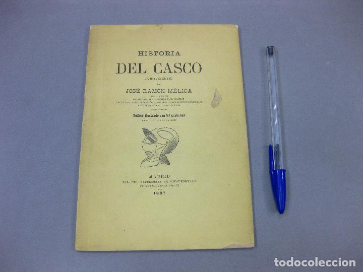 Militaria: EDICI&Oacute;N AORIGINAL DE LA HISTORIA DEL CASCO. JOSE RAM&Oacute;N M&Eacute;LIDA. MADRID 1887