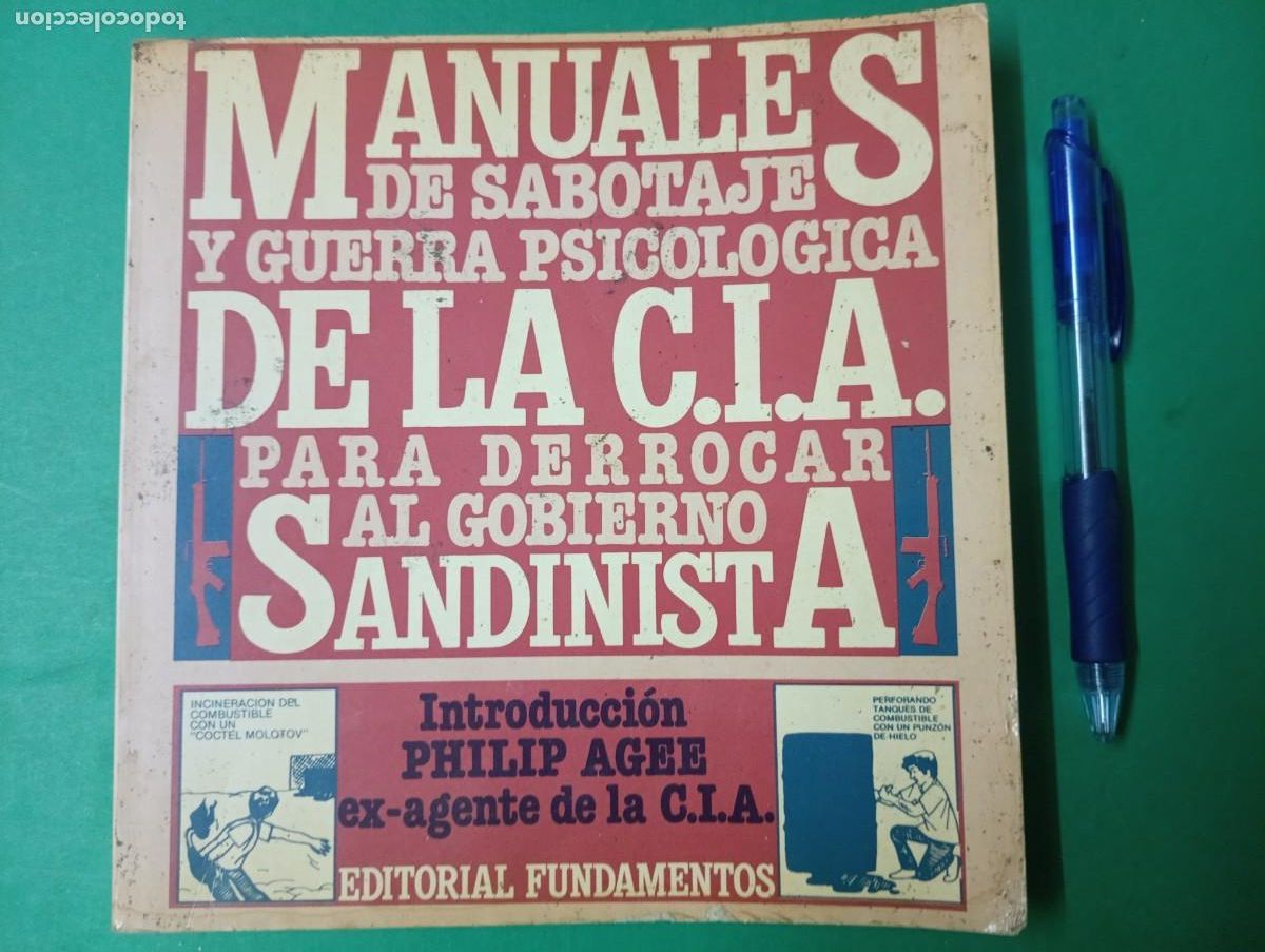 Military Antiques: Antiguo libro Manuales de Sabotaje y Guerra Psicol&oacute;gica de la C.I.A. para derrocar a Sandinistas
