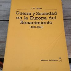 Militaria: COLECCION GUERRA Y SOCIEDAD, 4 TOMOS, MINISTERIO DE DEFENSA, 1990, 323+239+315+279 PGS
