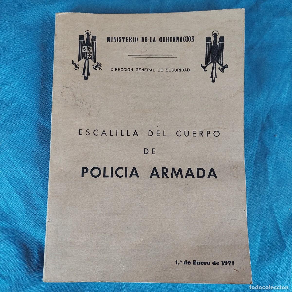 Military Antiques: Escalilla del cuerpo Policia Armada Enero 1971