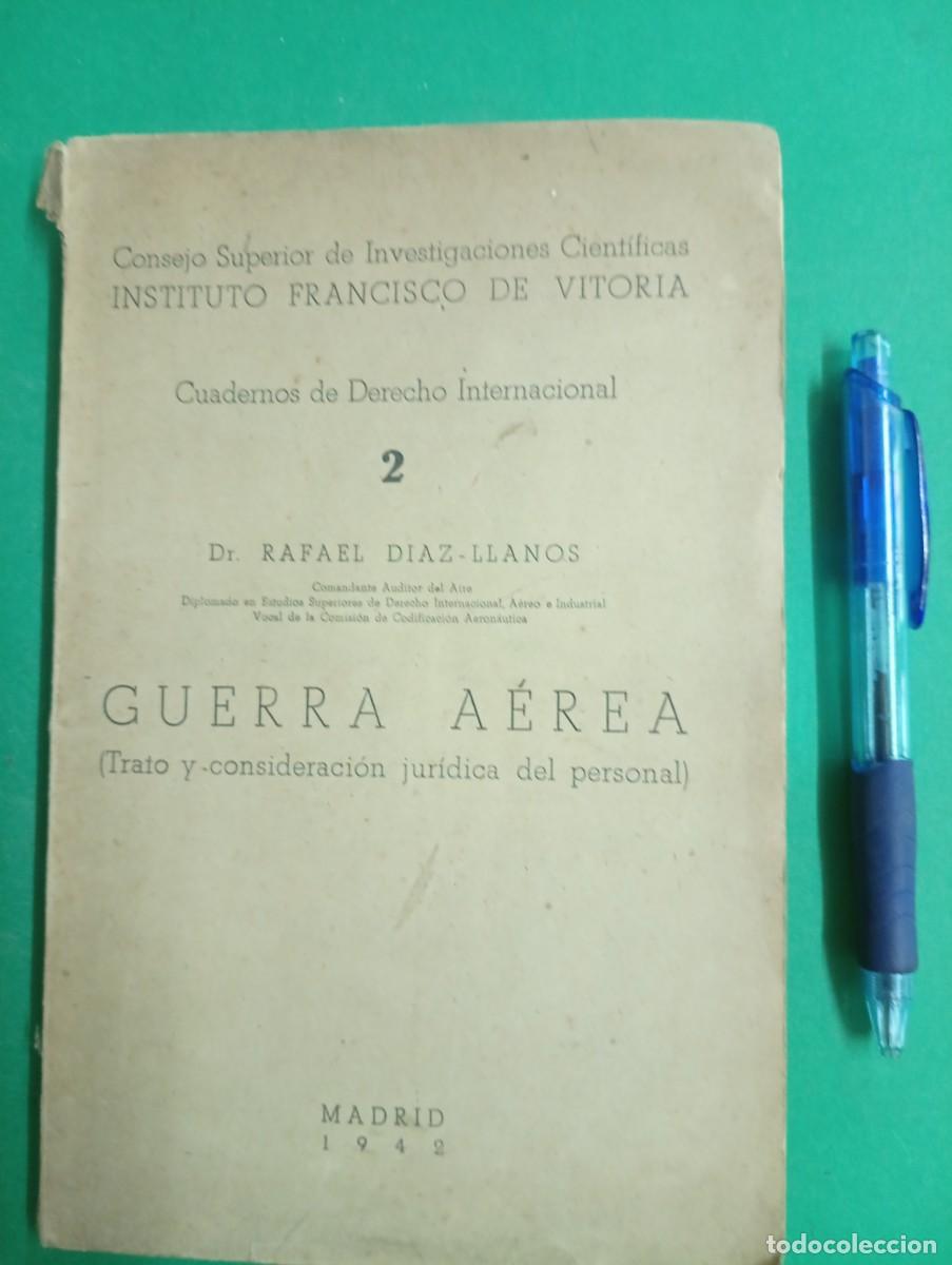Military Antiques: Antiguo libro GUERRA AEREA. Madrid 1942.