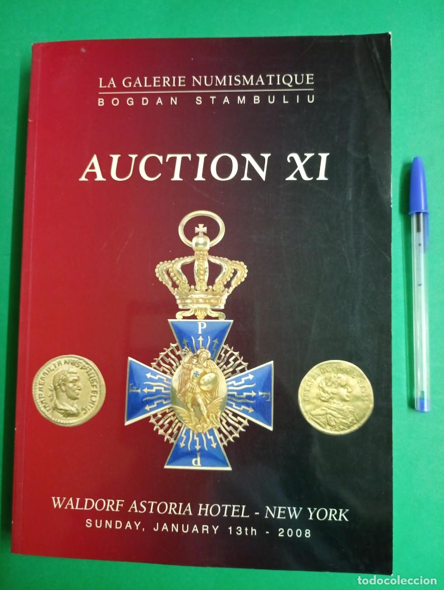 Militaria: Antiguo libro Cat&aacute;logo de Subasta de MEDALLAS. AUCTION XI. New York 2008.