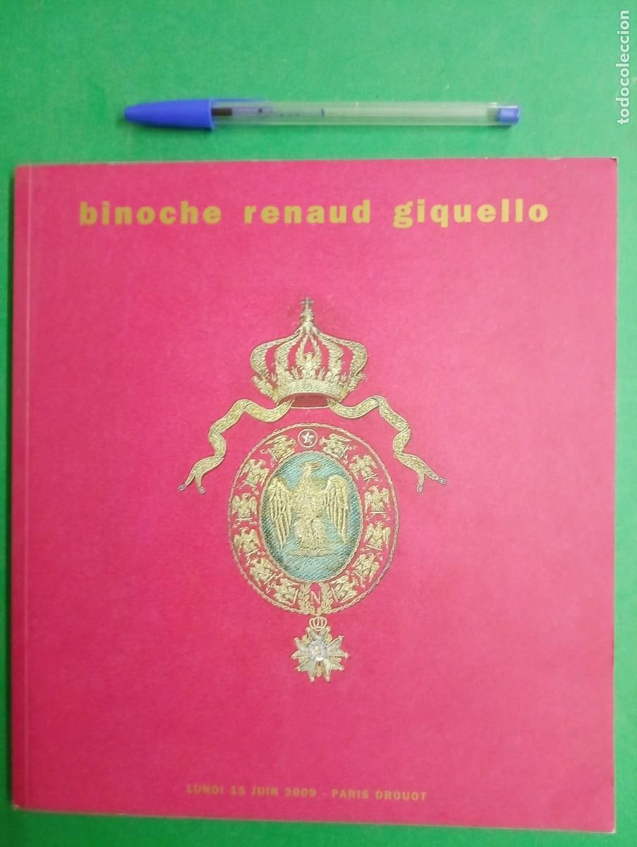 Militaria: Antiguo libro Cat&aacute;logo de subasta de Medallas, Uniformes y Armas. Par&iacute;s 2009.