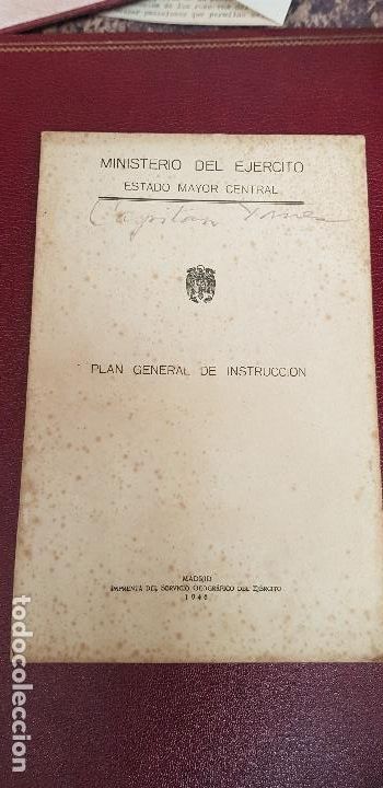 Militaria: PLAN GENERAL DE INSTRUCCION - Foto 1