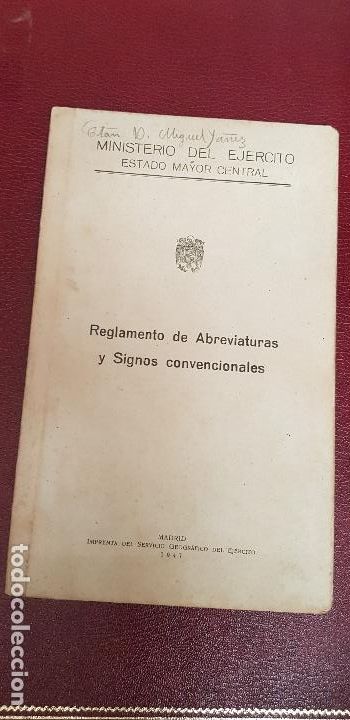 Militaria: REGLAMENTO DE ABREVIATURAS Y SIGNOS CONVENCIONALES