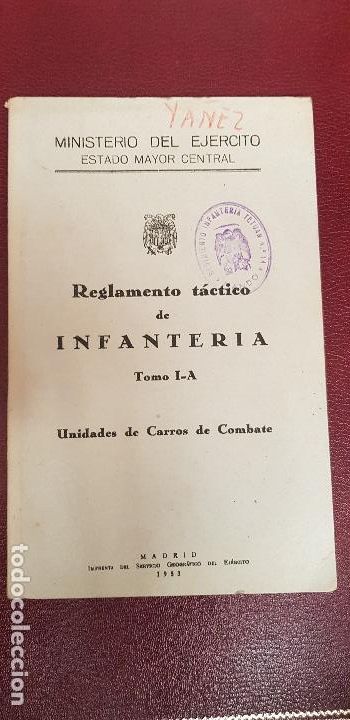 Militaria: INFANTERIA UNIDADES DE CARROS DE COMBATE