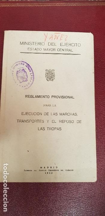 Militaria: REGLAMENTO PROVISIONAL REPOSO DE LAS TROPAS