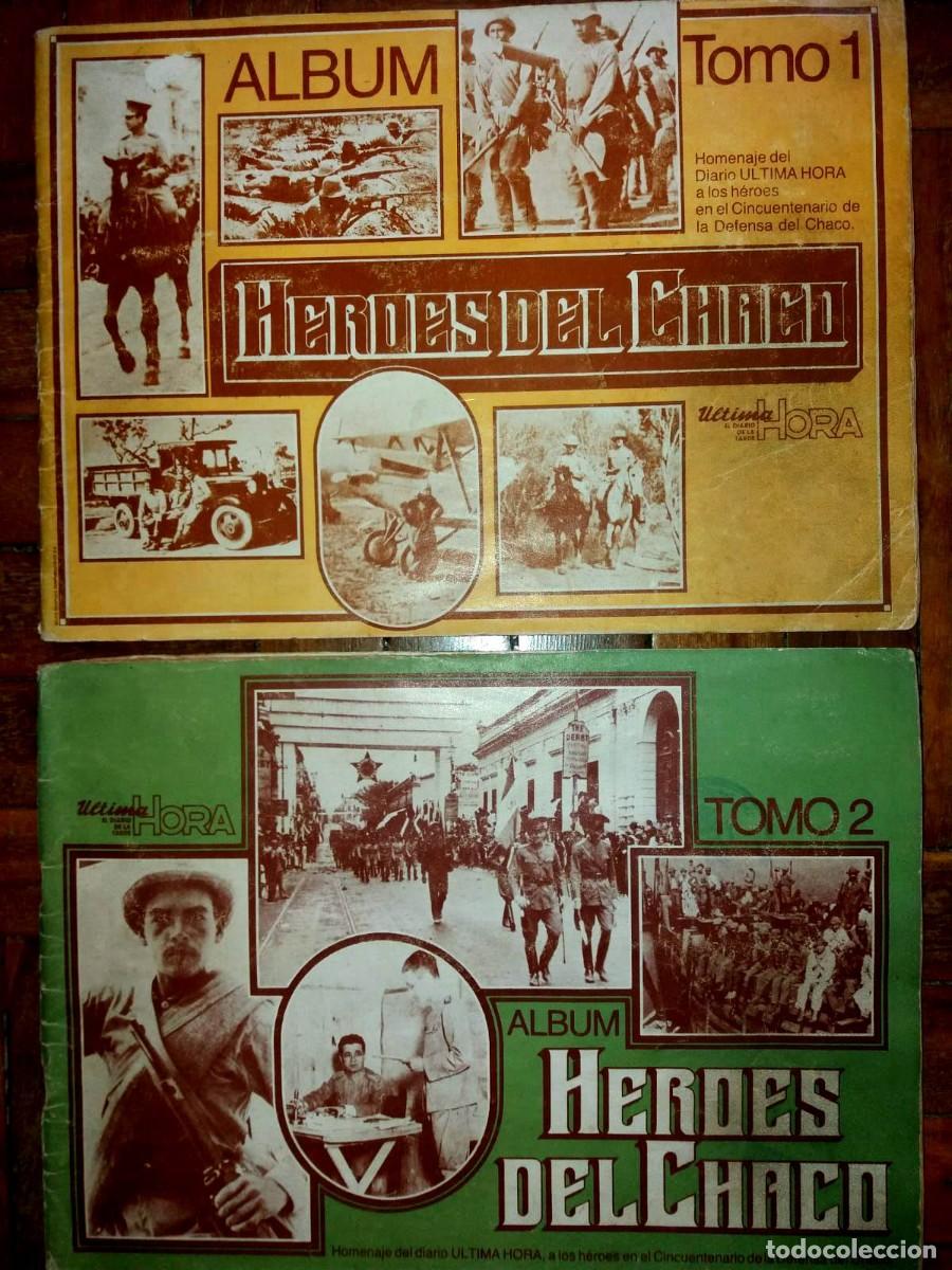 Militaria: ALBUM HEROES DEL CHACO 2 TOMOS DIARIO ULTIMA HORA ASUNCION PARAGUAY 1983 COMPLETO 180 FIGURAS