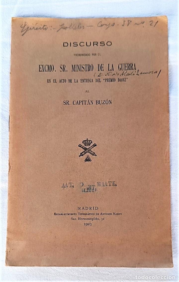 Militaria: DISCURSO... 1923 - Foto 1