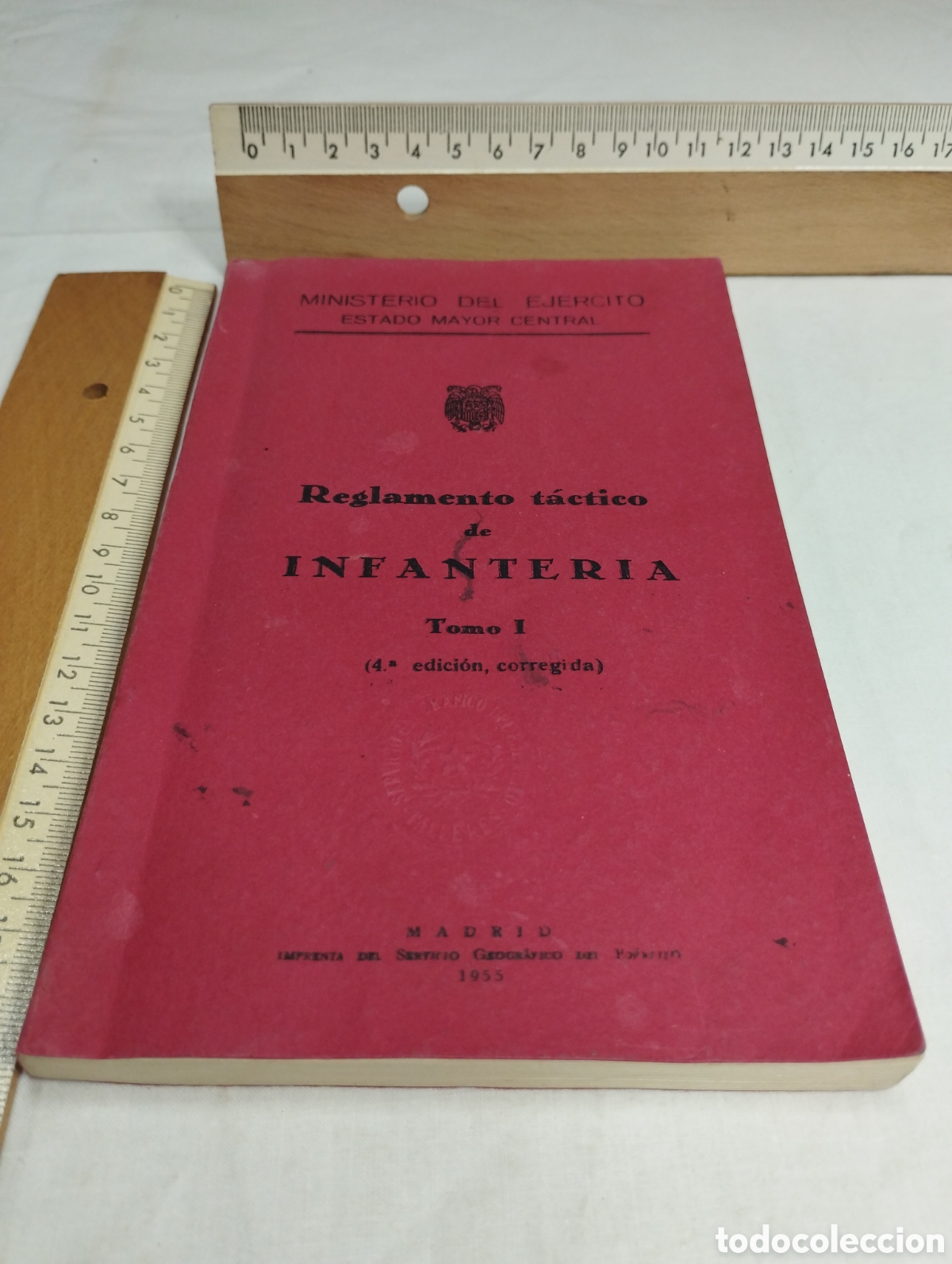 Military Antiques: Reglamento t&aacute;ctico de infanter&iacute;a, tomo I. Ministerio del ej&eacute;rcito, 1955 KKB
