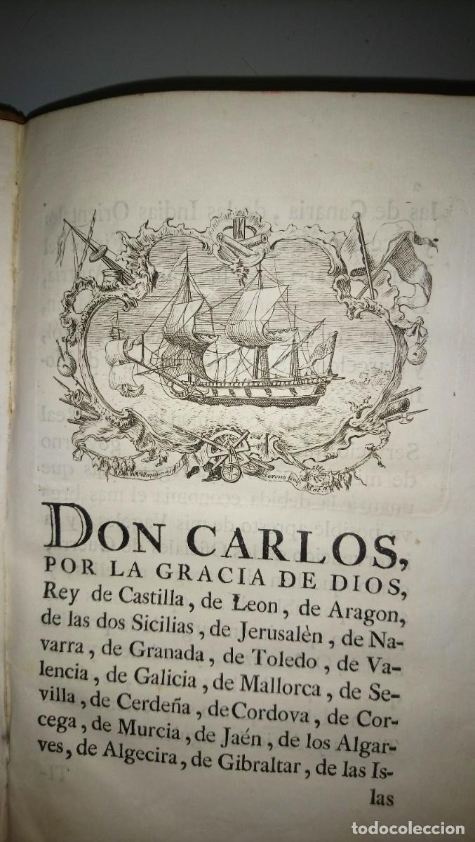 Militaria: ORDENANZA de S.M. ... pertrechos de los vageles ... Arsenales de Marina. 1772