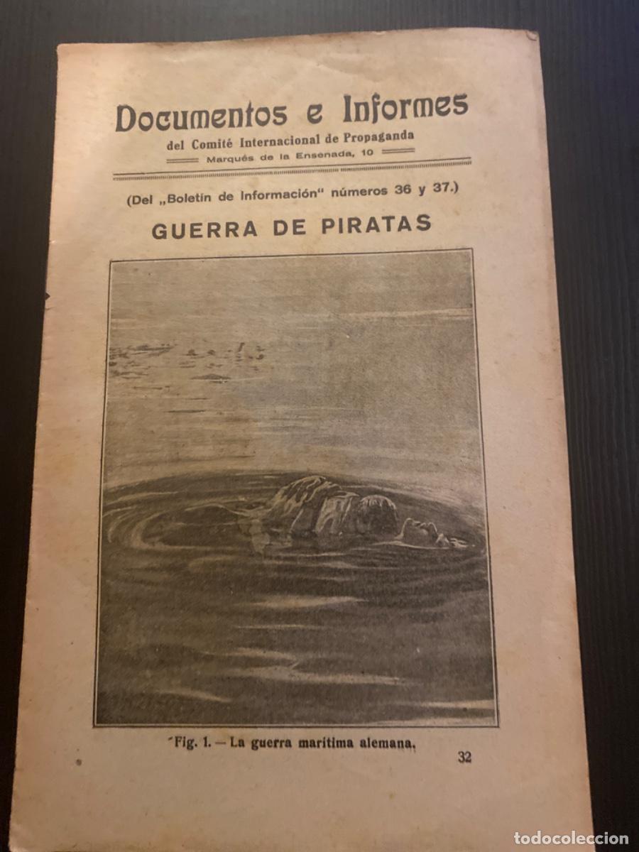Militaria: Libro documentos e informes guerra mundial comit&eacute; internacional propaganda n&uacute;m 36 y 37