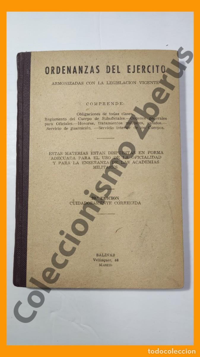 Militaria: ORDENANZAS del Ejercito armonizadas con la legislacion vigente