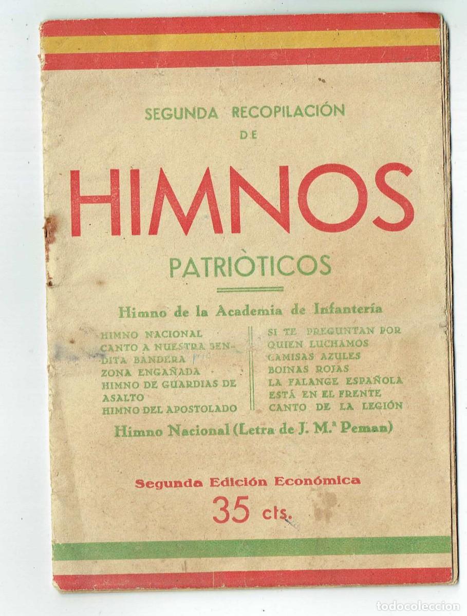 Militaria: HIMNOS PATRI&Oacute;TICOS. SEGUNDA RECOPILACI&Oacute;N. SEGUNDA EDICI&Oacute;N ECON&Oacute;MICA. (TRO/12)