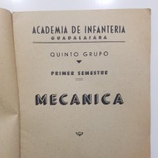 Militaria: ACADEMIA DE INFANTERIA DE GUADALAJARA 1944. GUIONES: MECÁNICA