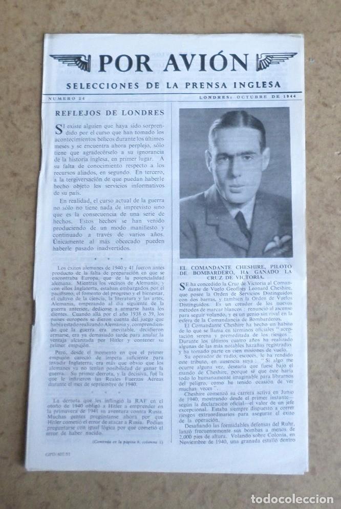 Militaria: POR AVION Selecciones de la prensa inglesa Octubre 1944