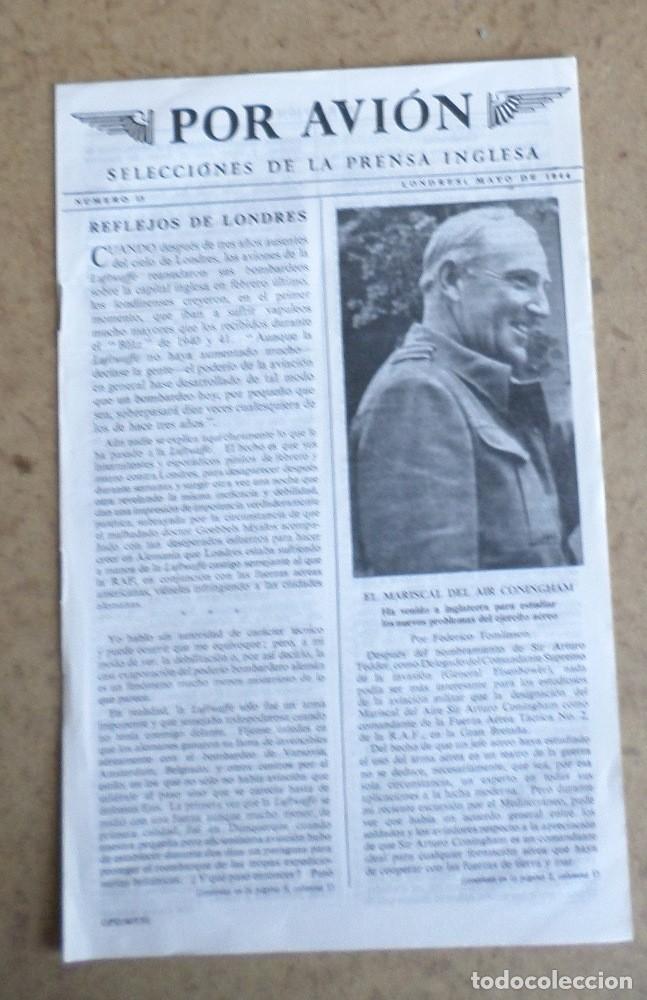 Militaria: POR AVION Selecciones de la prensa inglesa Mayo 1944
