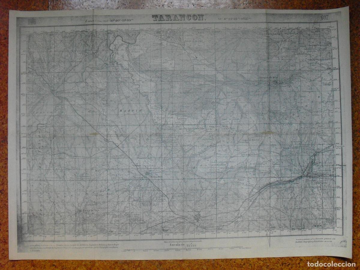 Militaria: GUERRA CIVIL MAPA DE TARANCON EJERCITO NACIONAL 1.50000