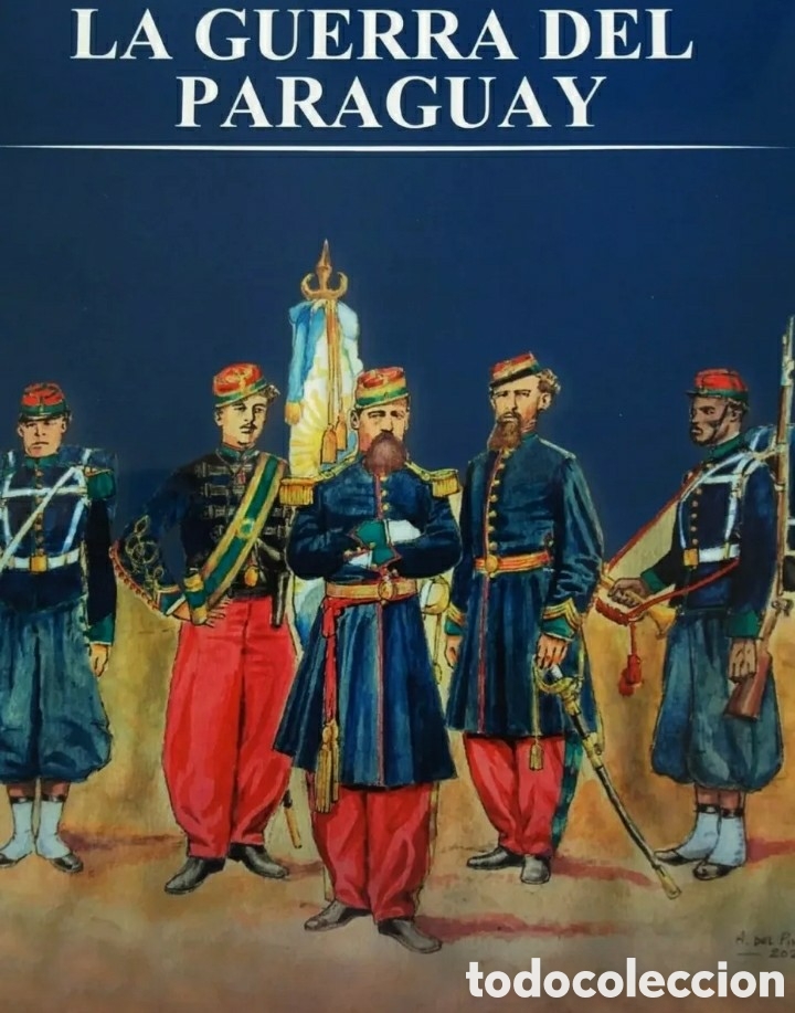 Militaria: La guerra del paraguay Last edition de marco watercolour Pino MENCK extremely scarce book 60 ILUSTR.