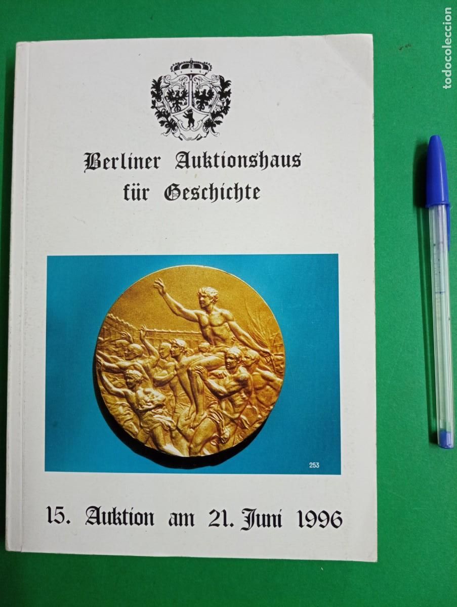 Militaria: Antiguo libro Cat&aacute;logo de Subasta Antig&uuml;edades Militaria. Alemania 1996.
