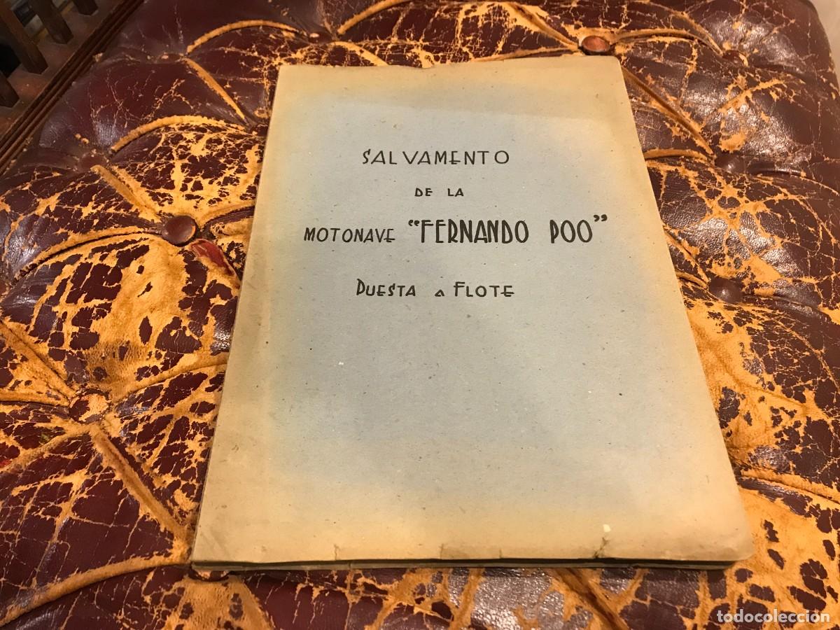 Militaria: SALVAMENTO DE LA MOTONAVE FERNANDO POO. PUESTA A FLOTE. DESARROLLO DE LOS C&Aacute;LCULOS