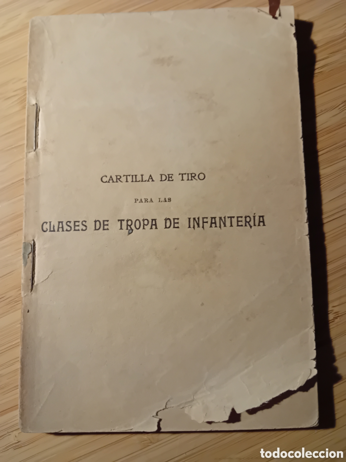 Militaria: Cartilla de tiro para las clases de tropa de infanteria