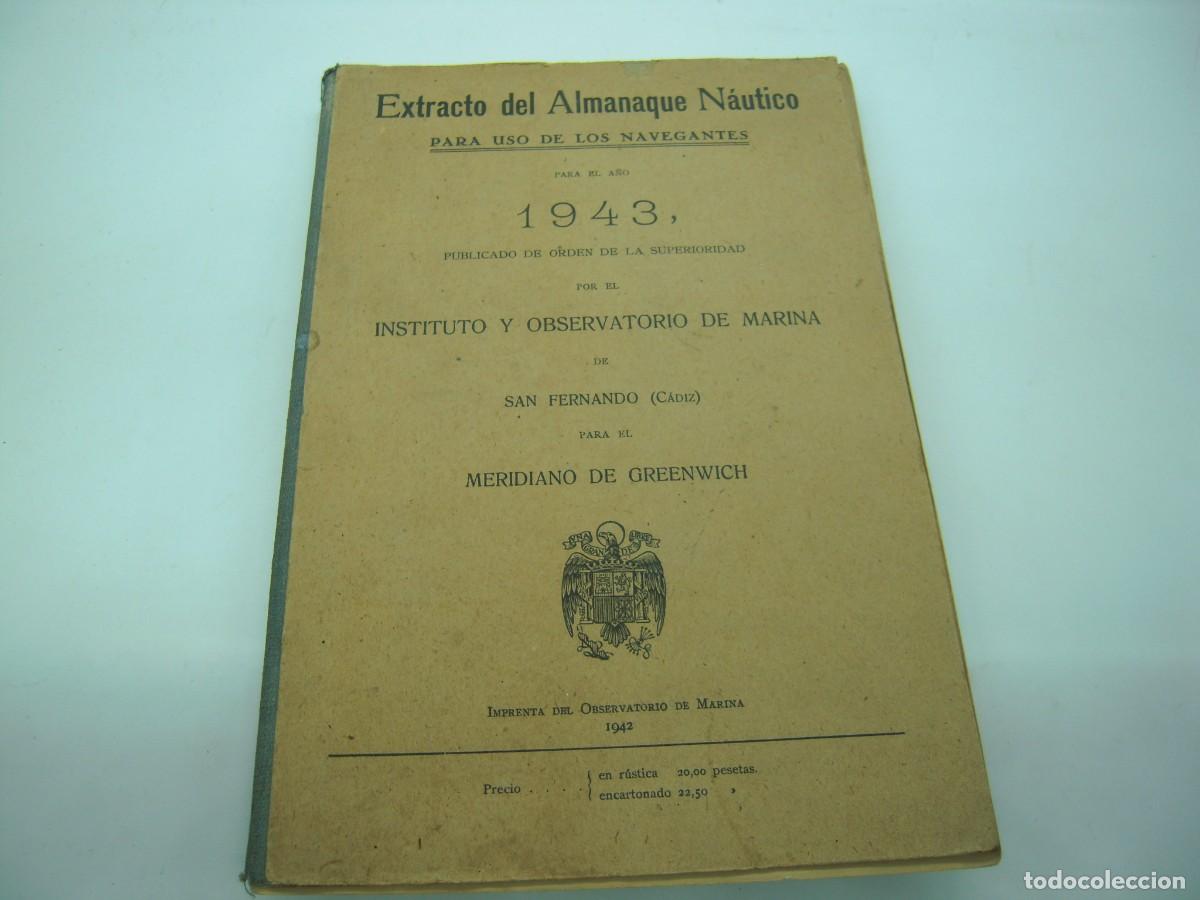 Militaria: extracto del almanaque nautico 1943