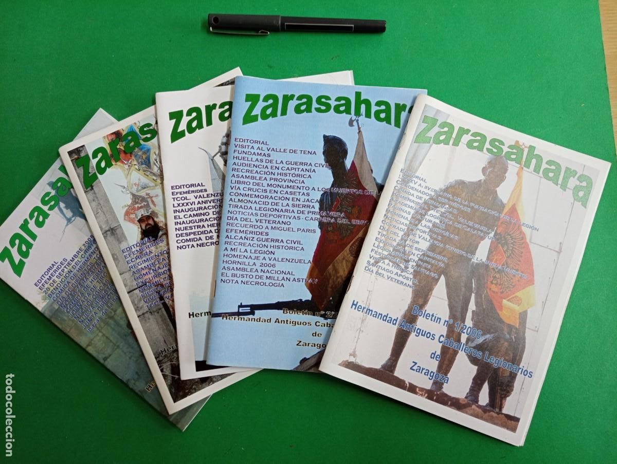 Military Antiques: Lote de 5 Boletines revista Zarasahara. Legi&oacute;n.