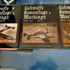 Militaria: MERRICK, K.A - SMITH, J.R. - GALLASPY, J.D.‎ ‎LUFTWAFFE CAMOUFLAGE & MARKINGS 1935-45 (3 VOLUMES)‎