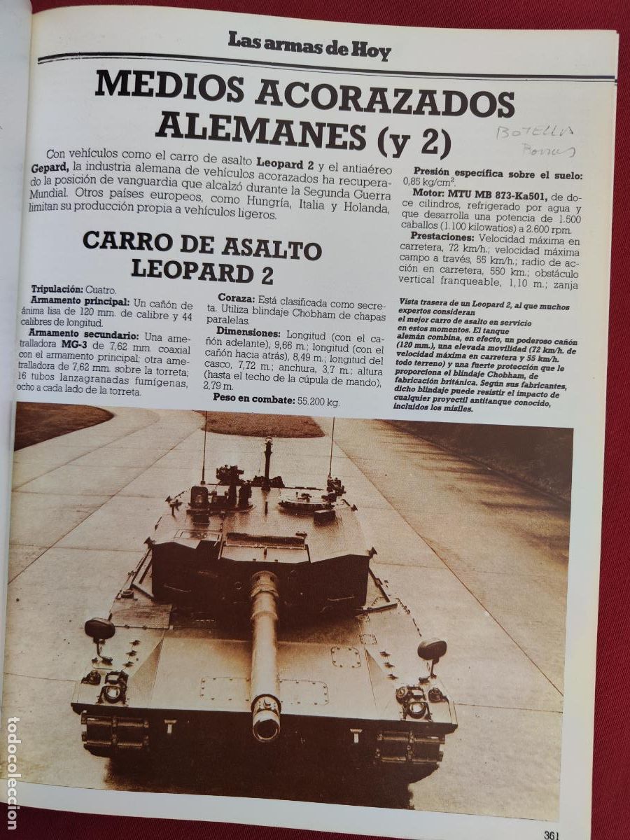 Militaria: ARMAMENTO Y PODER MILITAR - TOMO 2 - SARPE. - Foto 4