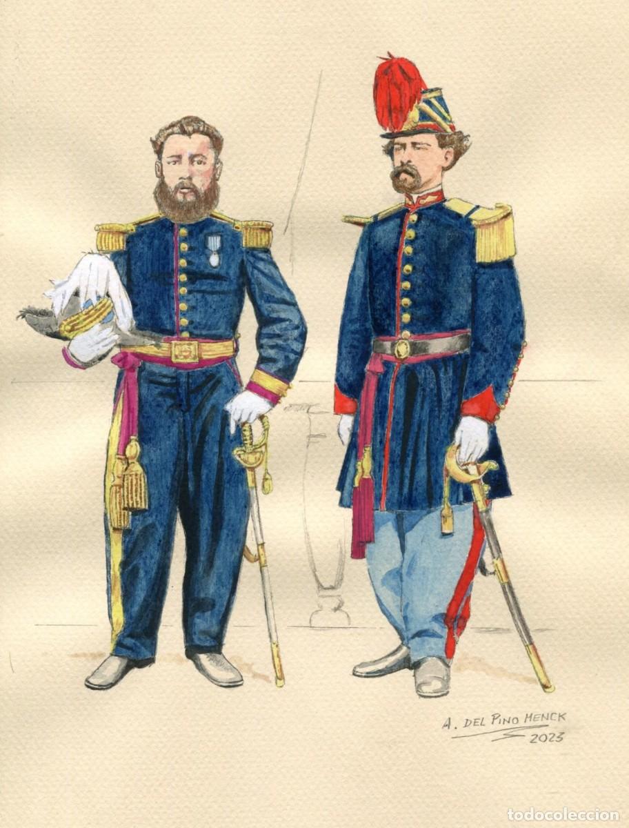 Militaria: UNIFORMES GALA EJERCITO ORIENTAL 1865 1870 GUERRA PARAGUAY TRIPLE ALIANZA PINO MENCK DIGITAL FORMAT