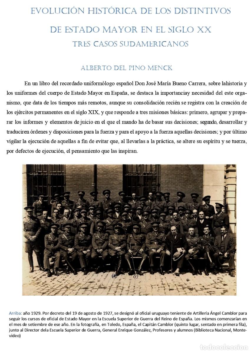 Militaria: DISTINTIVOS DE ESTADO MAYOR EN ARGENTINA URUGUAY Y PARAGUAY 1900 - 1940 DEL PINO MENCK CD FORMAT DIG